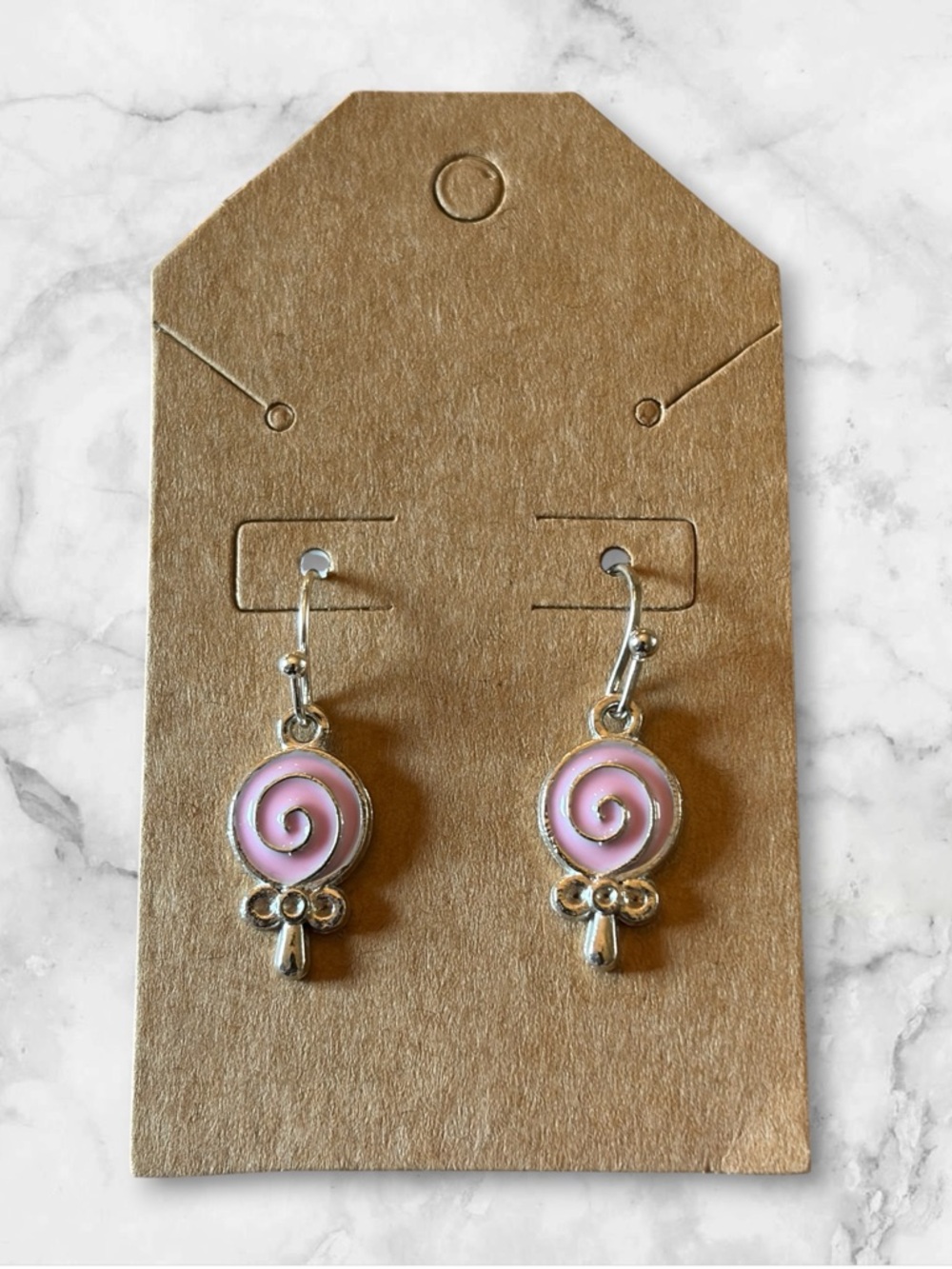 Pink Lollipop Drop Earrings - Women's Jewelry